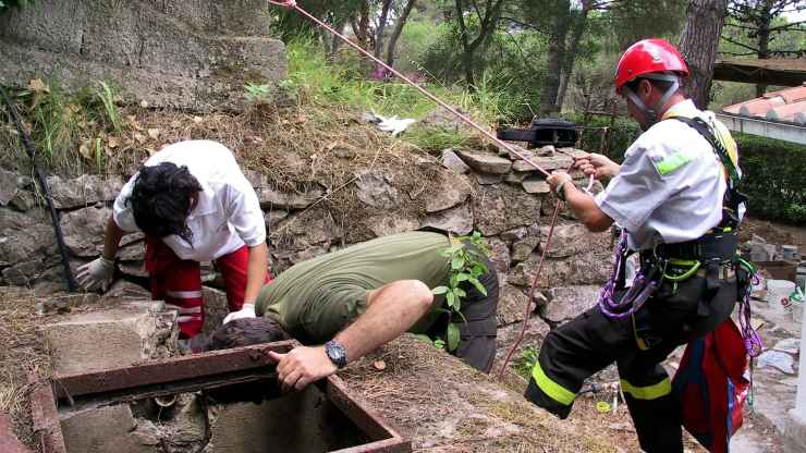 Soccorsi nel luogo del decesso di Fabio Scheda