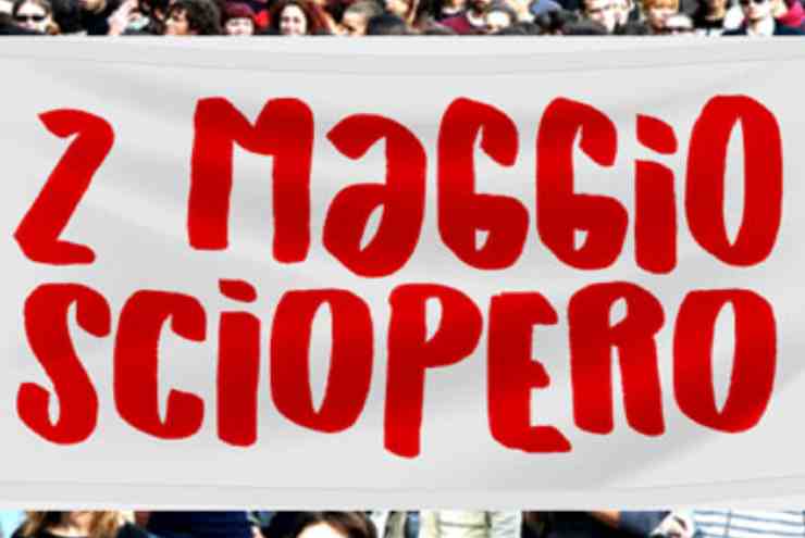 Striscione sciopero