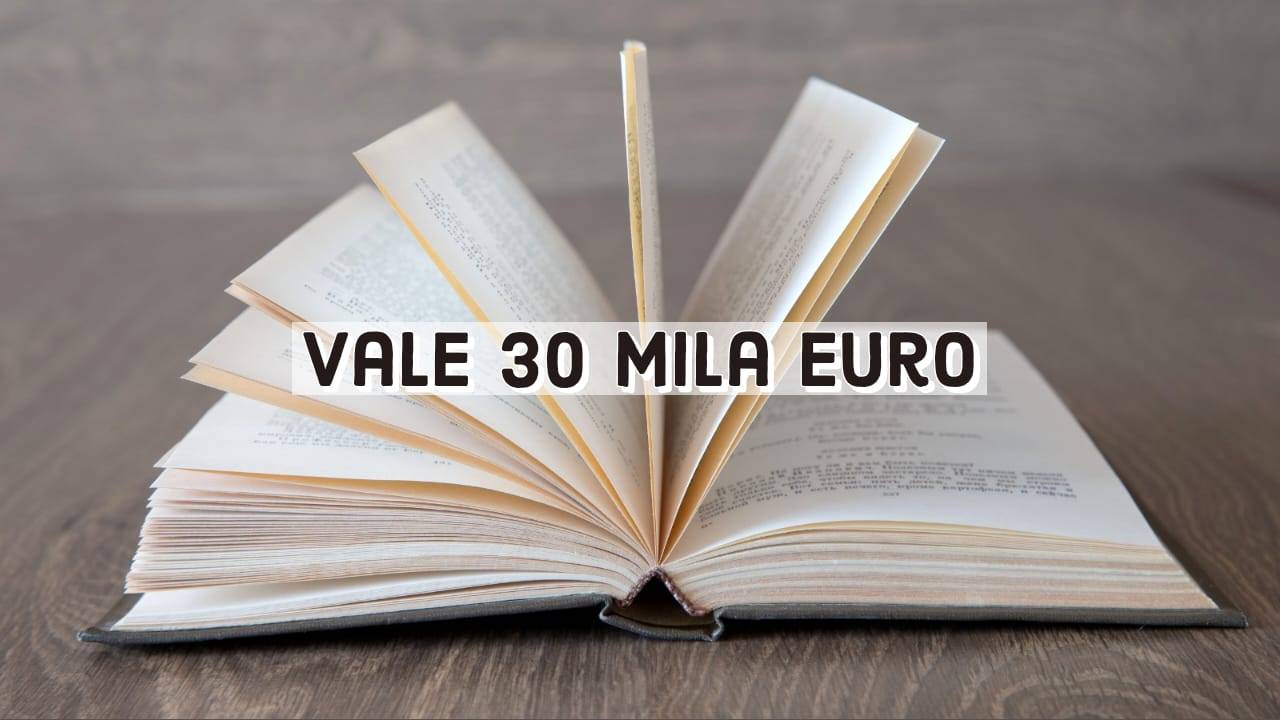 vecchio romanzo vale 30 mila euro