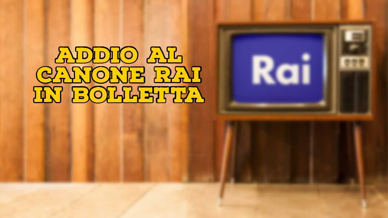 Addio al canone RAI dalla bolletta