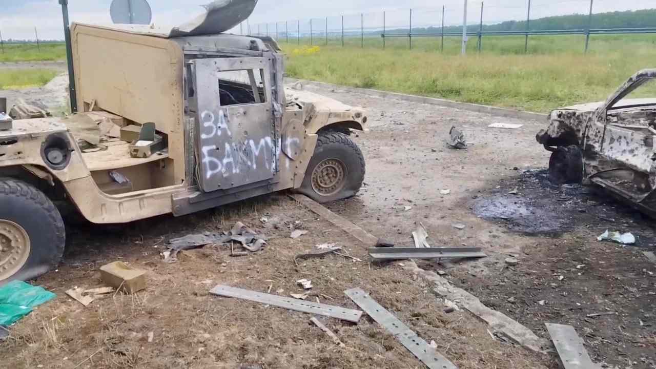 veicoli distrutti a Belgorod