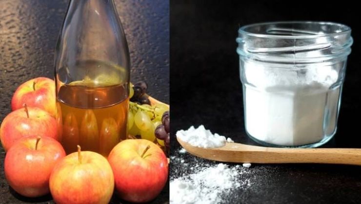 Aceto e bicarbonato di sodio per disinfettare le ciliegie