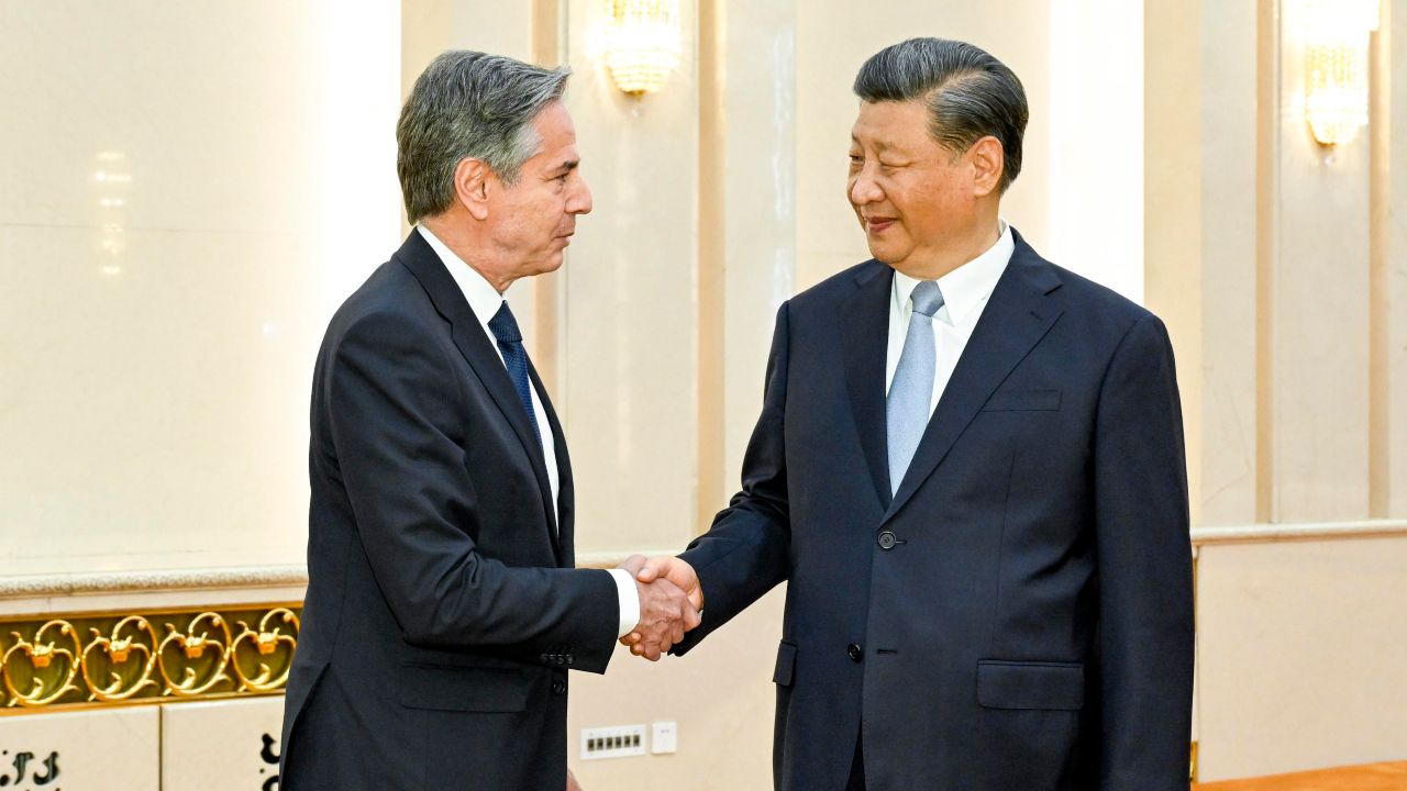 Xi Jinping e Antony Blinken 