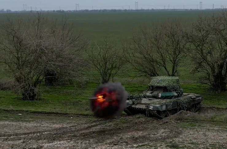 Carro armato in azione