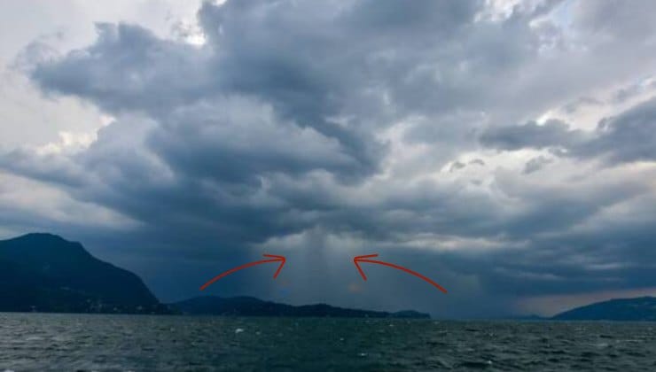 Il curioso fenomeno registrato sul Lago Maggiore