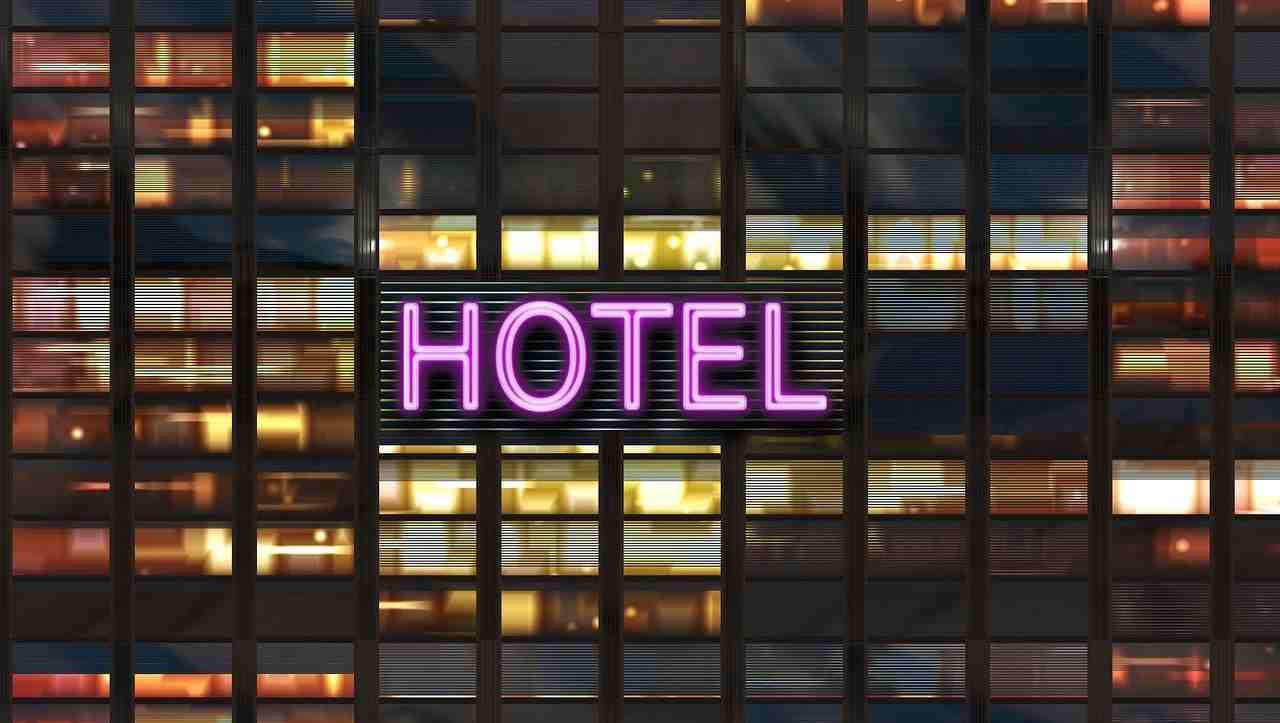 Facciata di un hotel