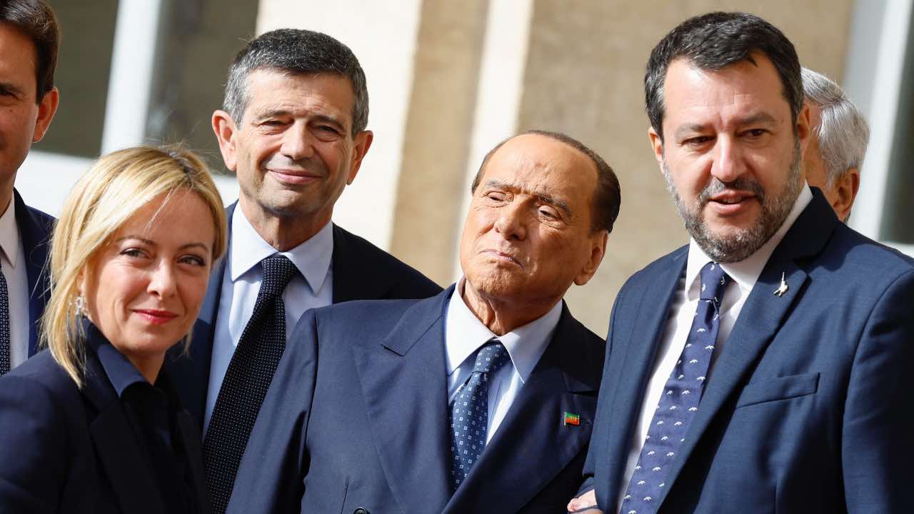 Meloni Lupi Berlusconi Salvini