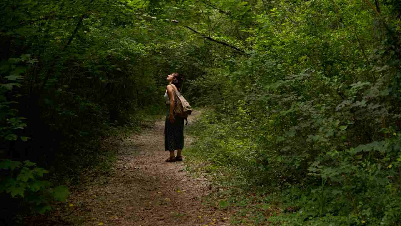 Ragazza nel bosco