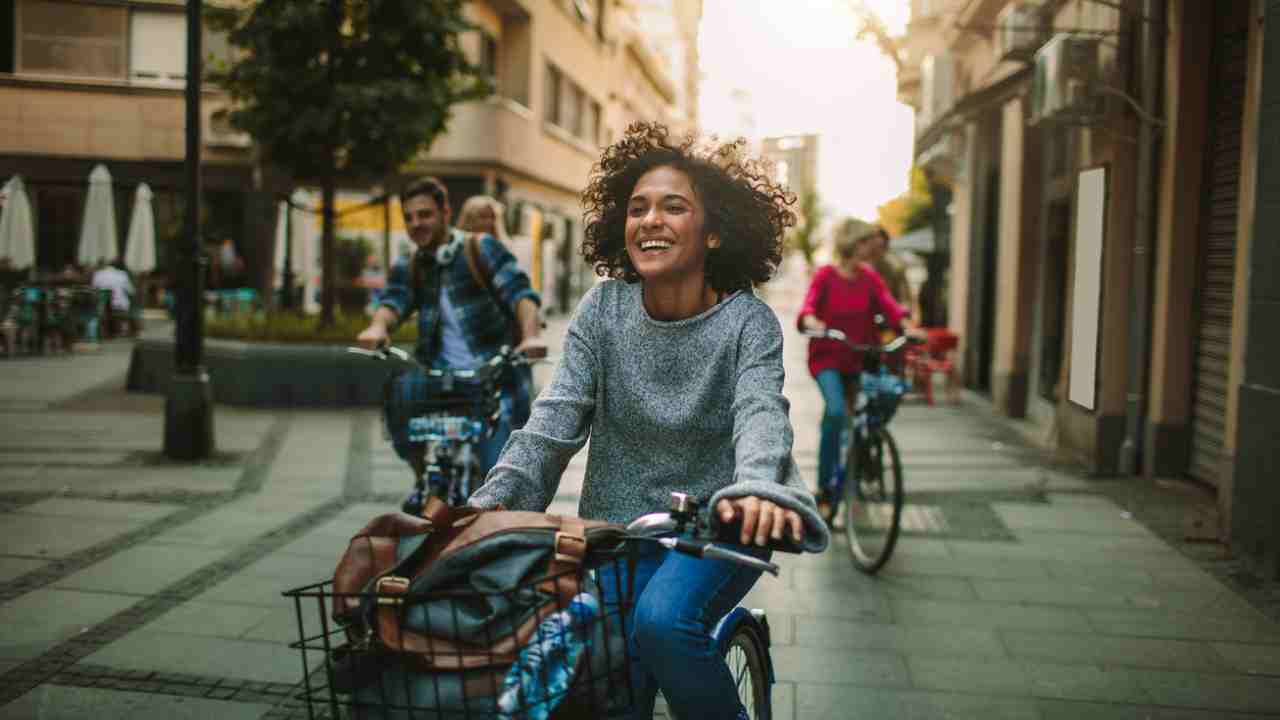 Ragazzi in bicicletta