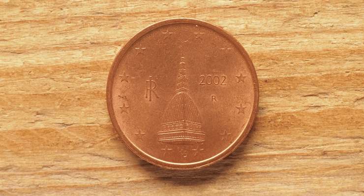 Raro esemplare di centesimi