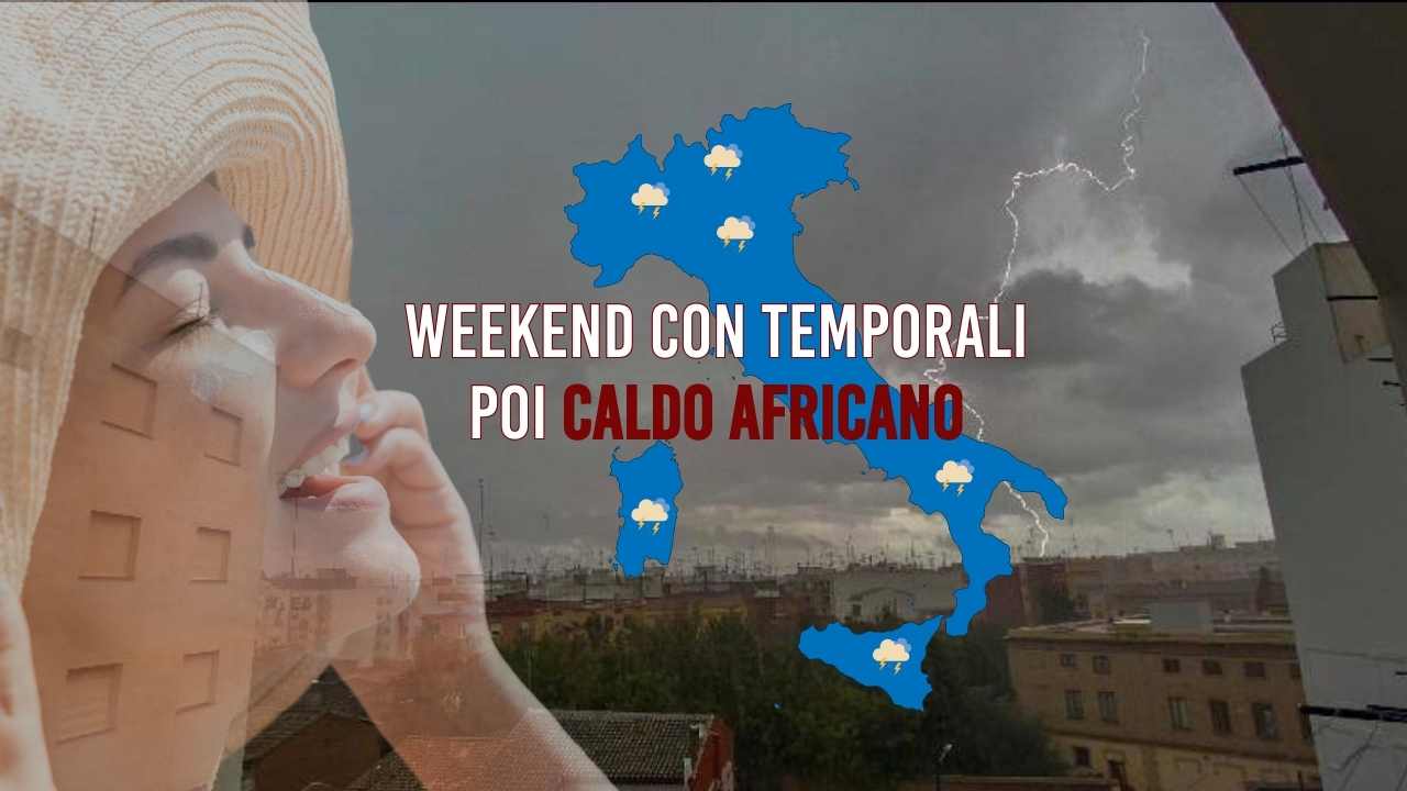 Temporali e poi caldo