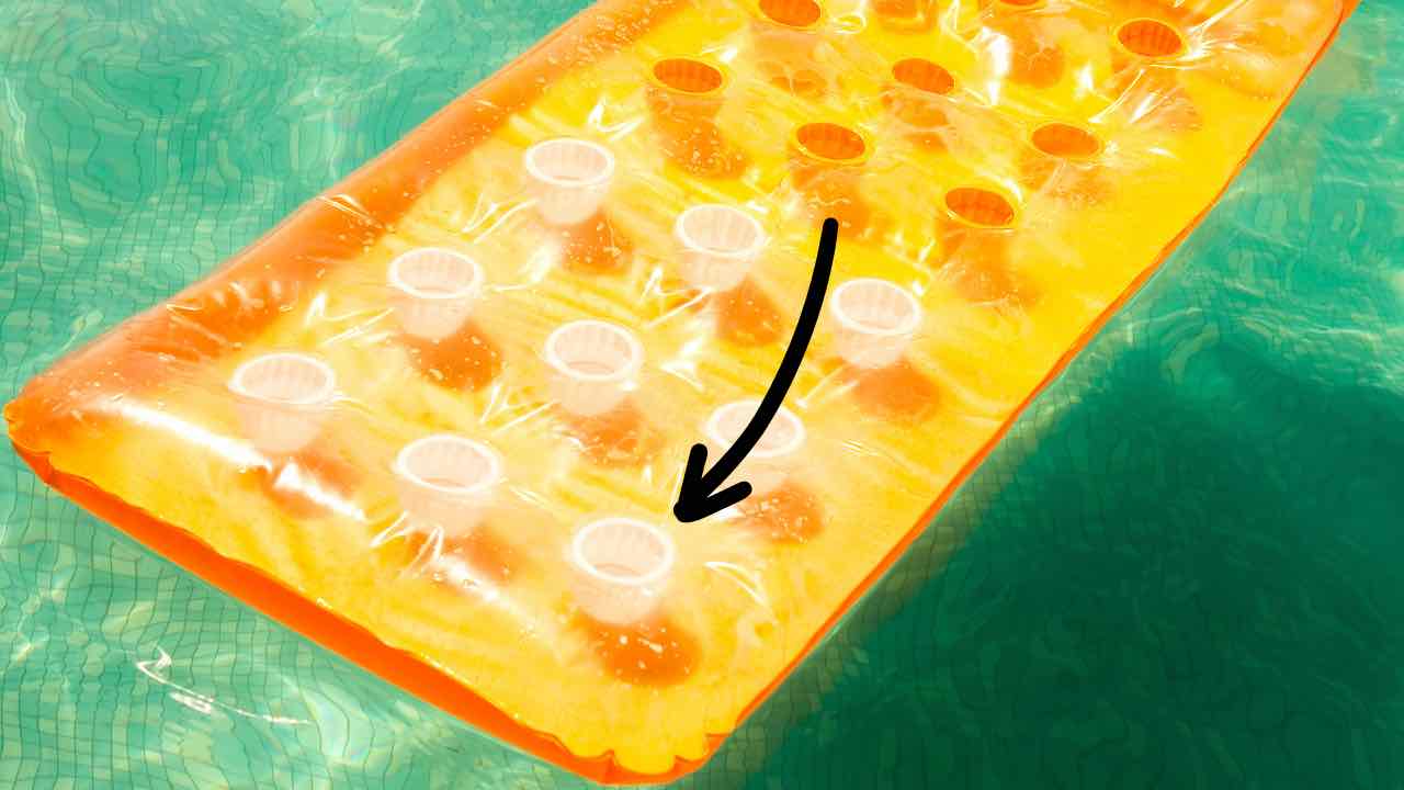 buco materassino gonfiabile