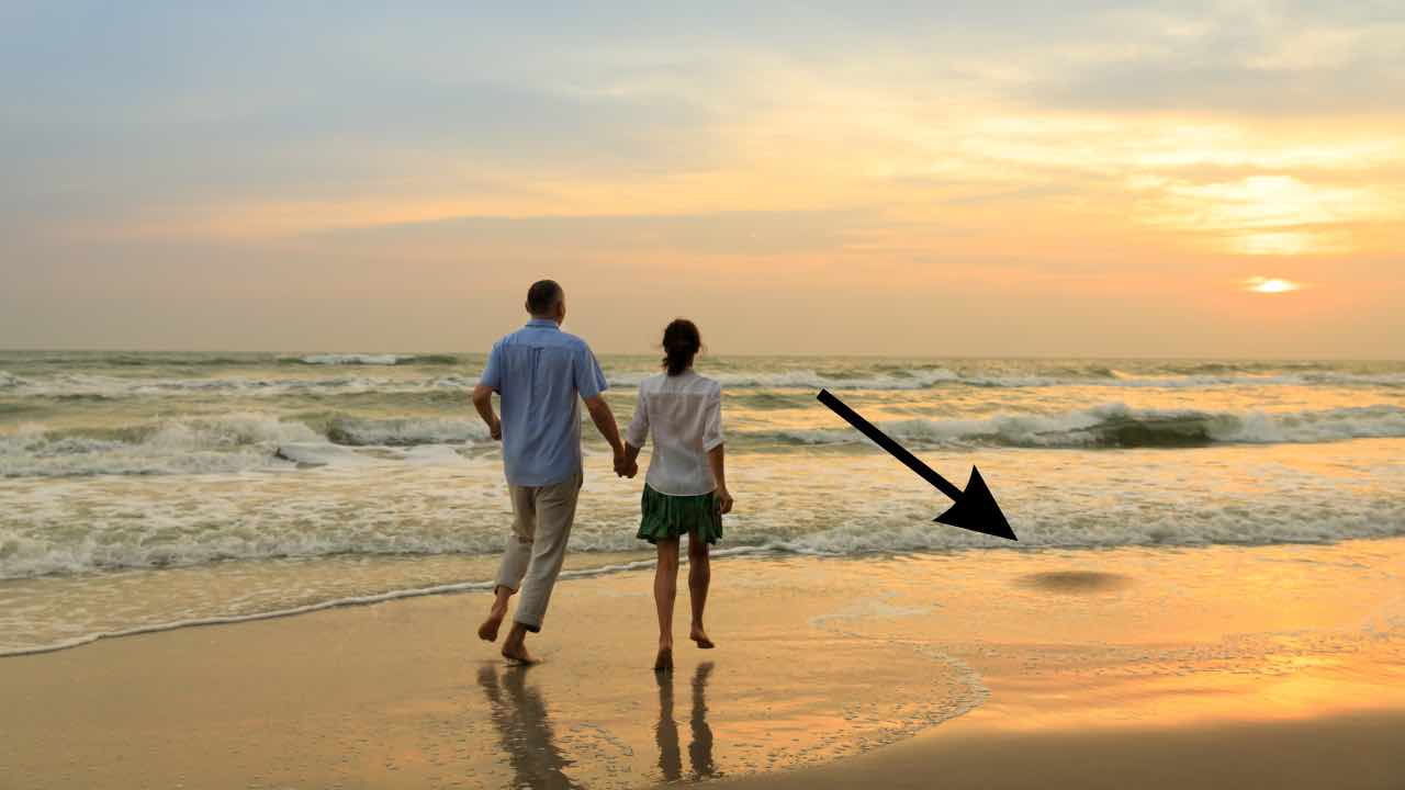 passeggiata sulla spiaggia