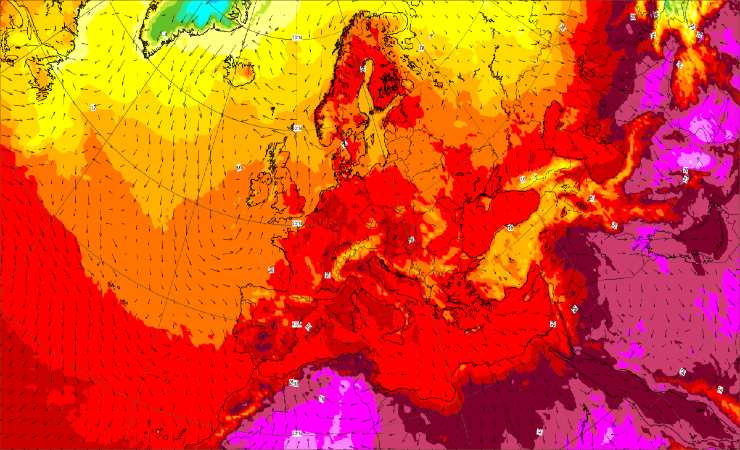 Meteo, temperature previste