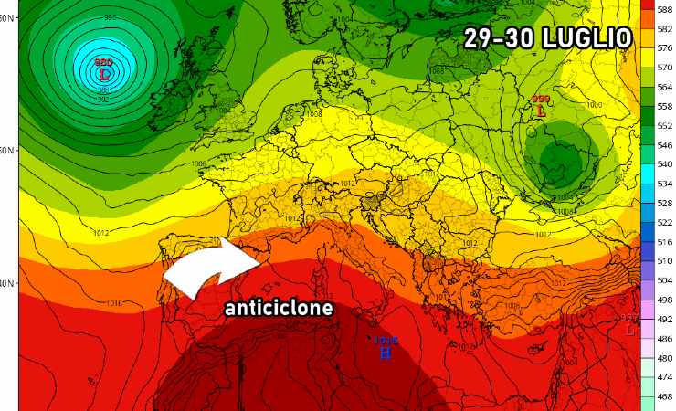 Nuovo assetto meteo barico