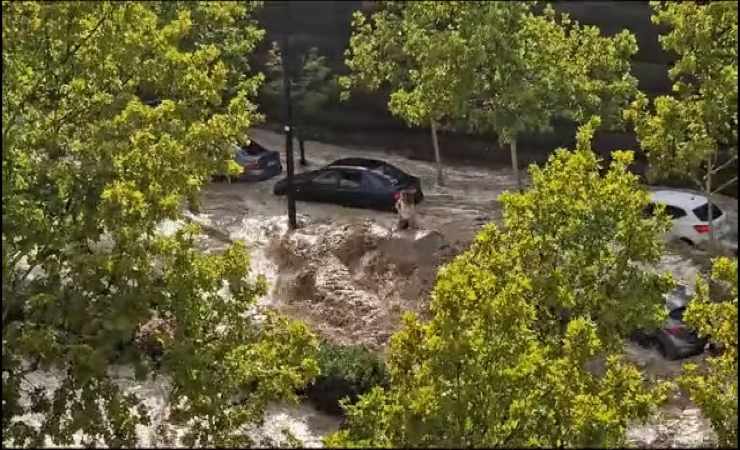 Saragozza, meteo drammatico