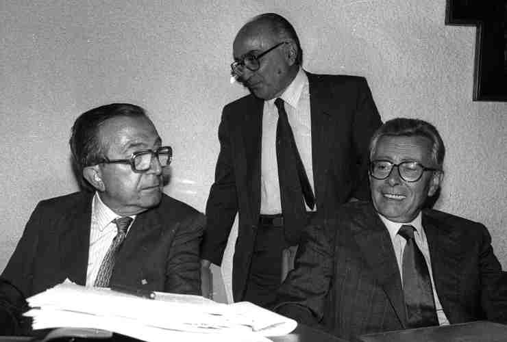 Arnaldo Forlani, Antonio Gava e Giulio Andreotti