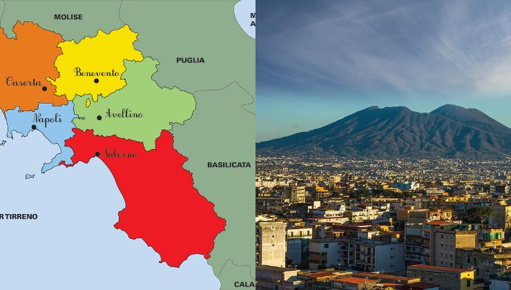 Regione Campania e città di Napoli