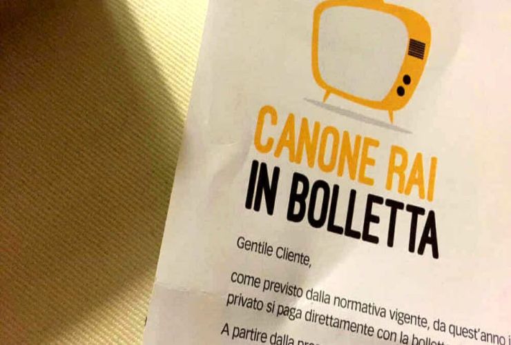 Canone RAI in bolletta