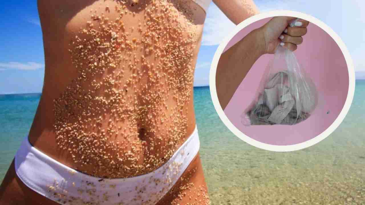 Sabbia che si incastra nel costume, il trucchetto per rimuoverla