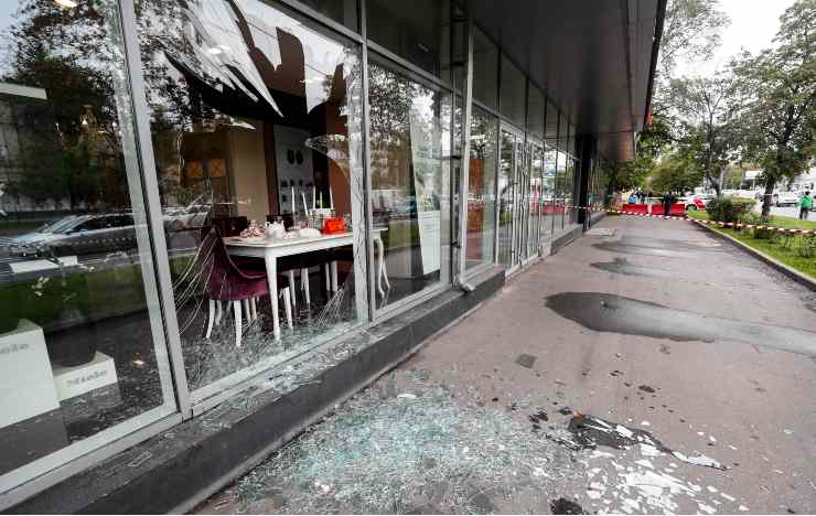 Danni a Mosca a causa di un drone ucraino