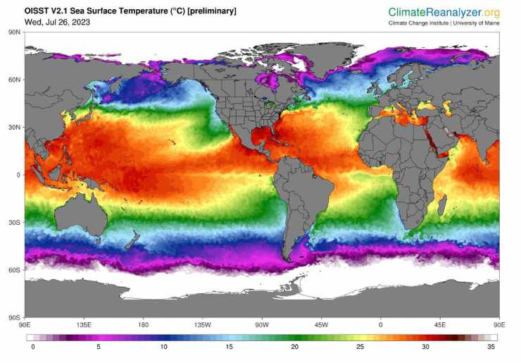 Dati del cambiamento climatico