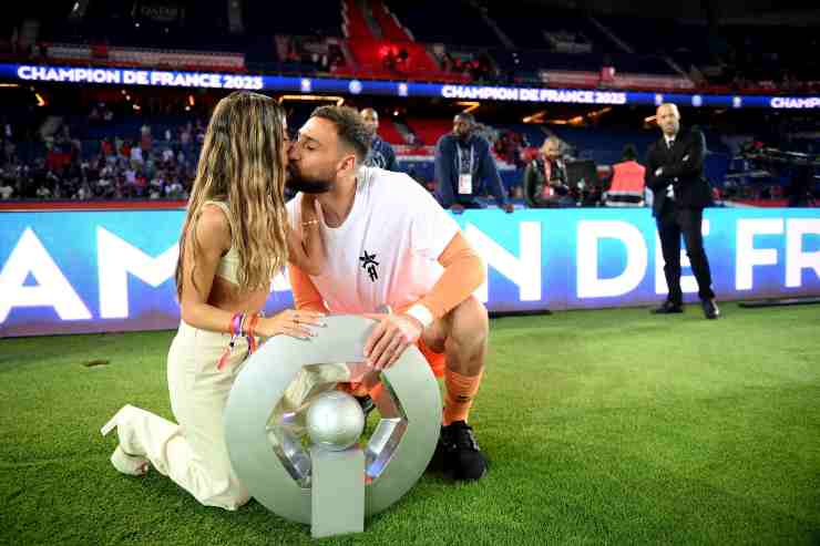 Gianluigi Donnarumma e Alessia Elefante