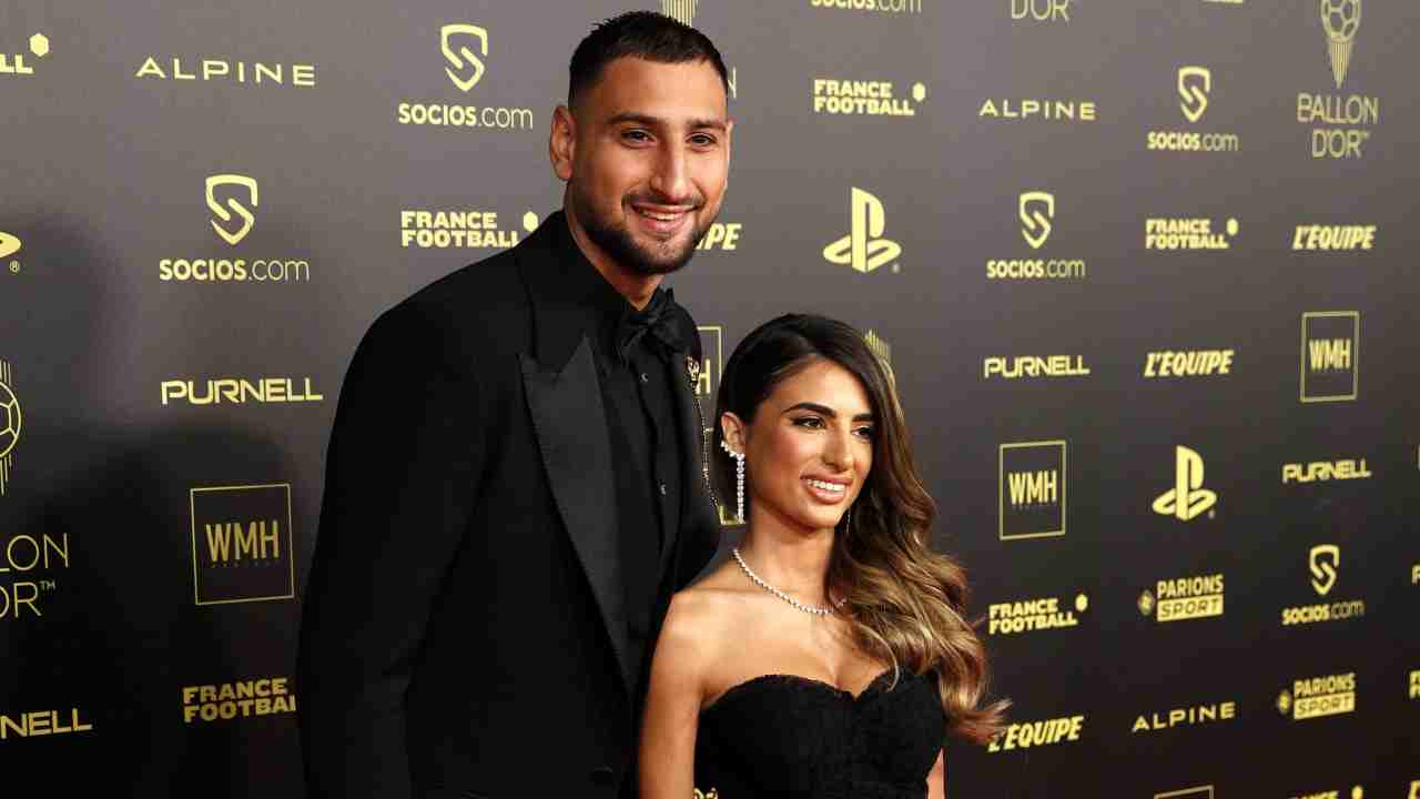 Gianluigi Donnarumma e Alessia Elefante