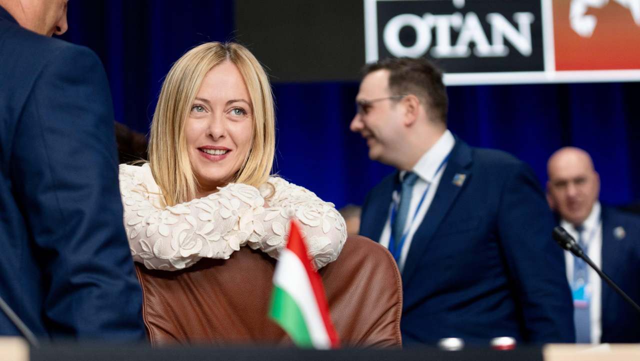 Giorgia Meloni al vertice Nato in Lettonia