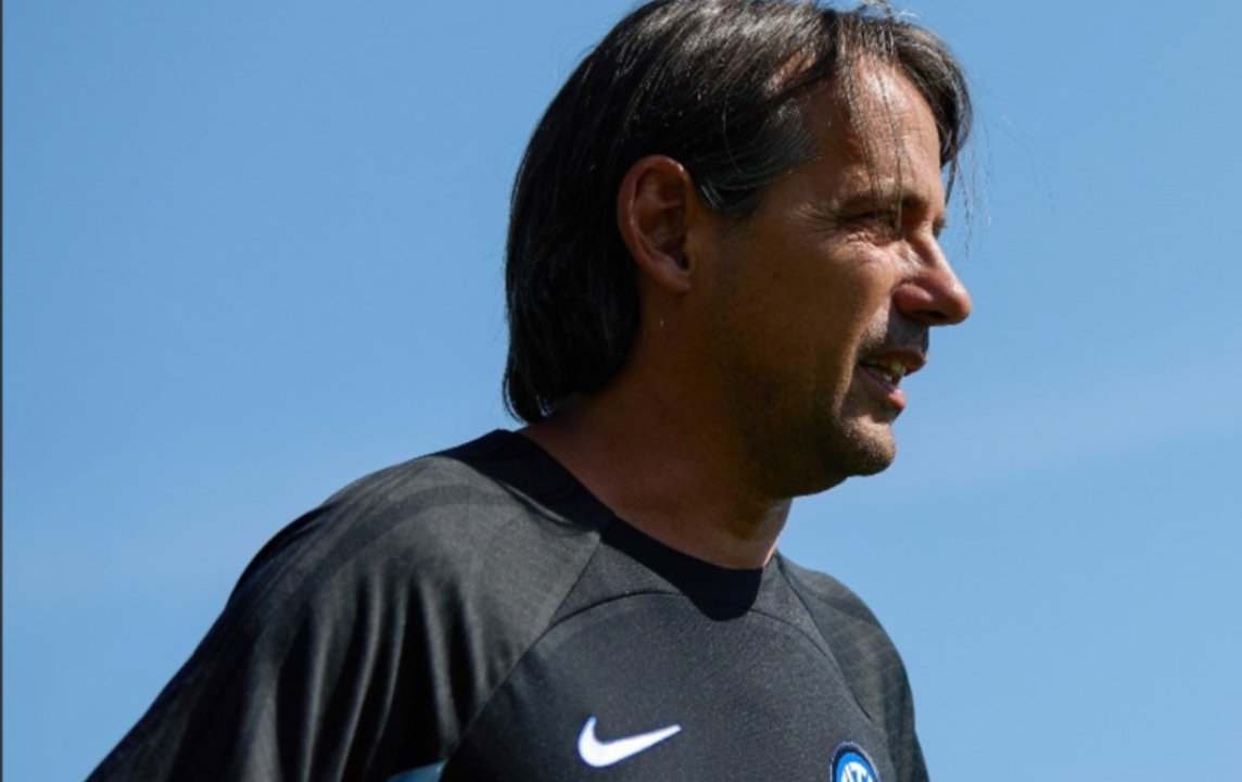 L'allenatore dell'Inter Simone Inzaghi