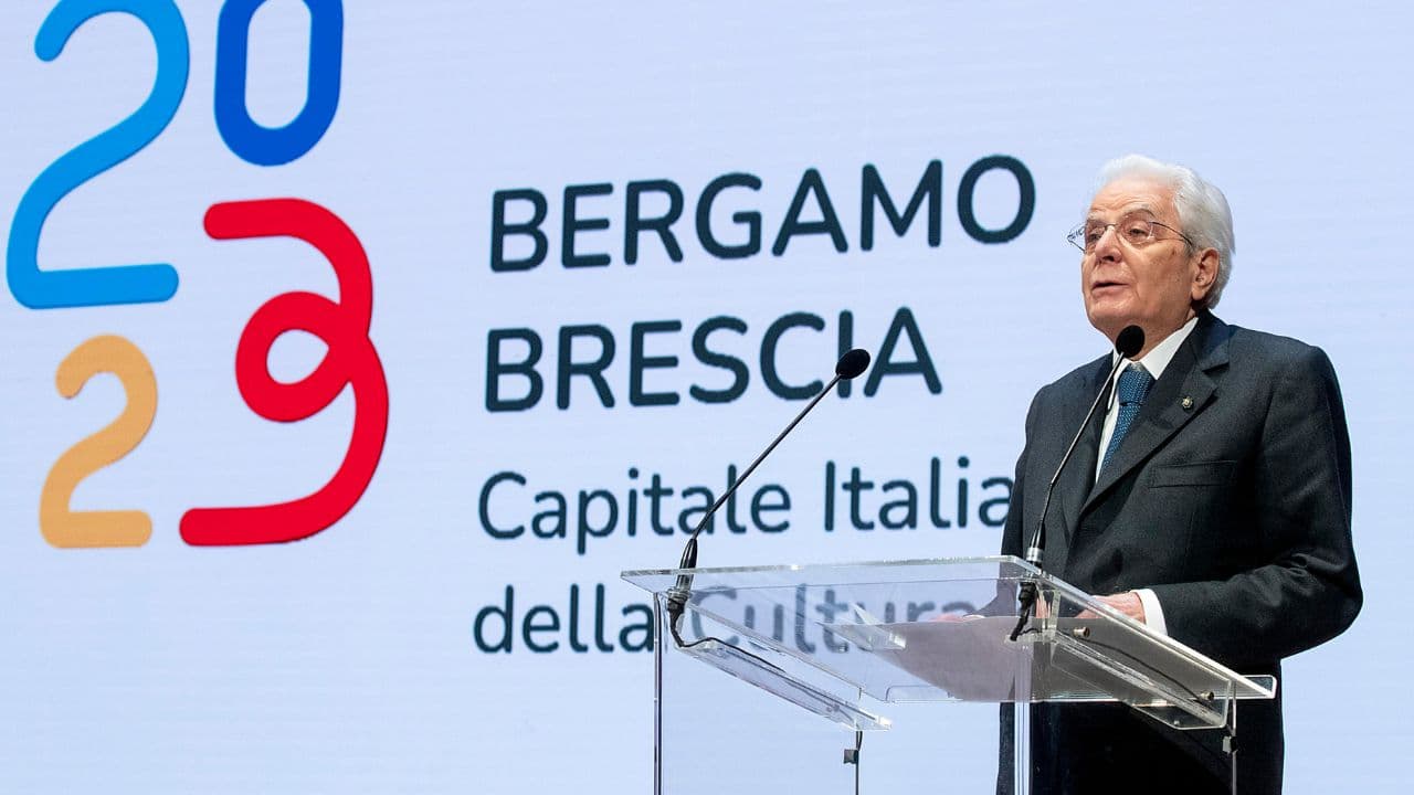 Mattarella alla presentazione di Bergamo - Brescia Capitale della Cultura
