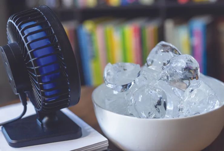 Metodo del ghiaccio per rinfrescare casa