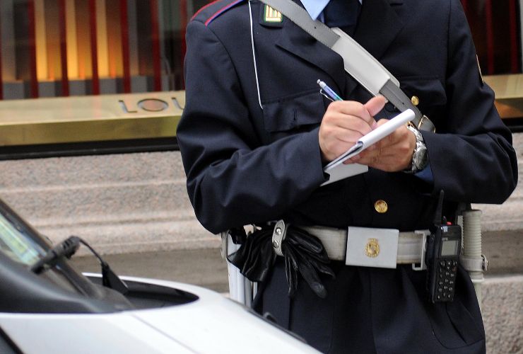 Multa ai posti di blocco Multa ai posti di blocco