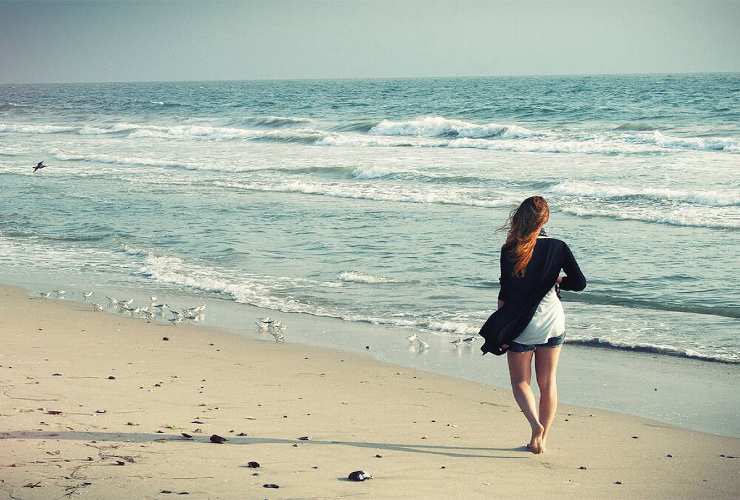 Passeggiata in spiaggia