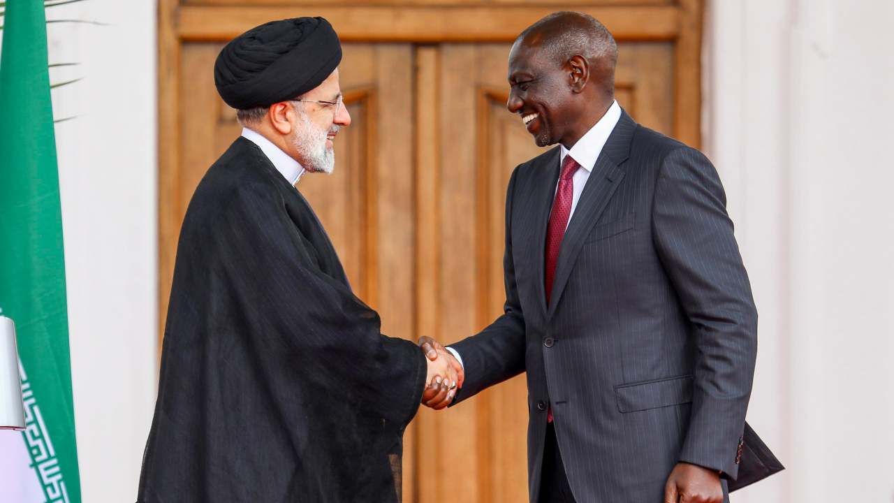 Presidenti dell'Iran Raisi e del Kenia Ruto