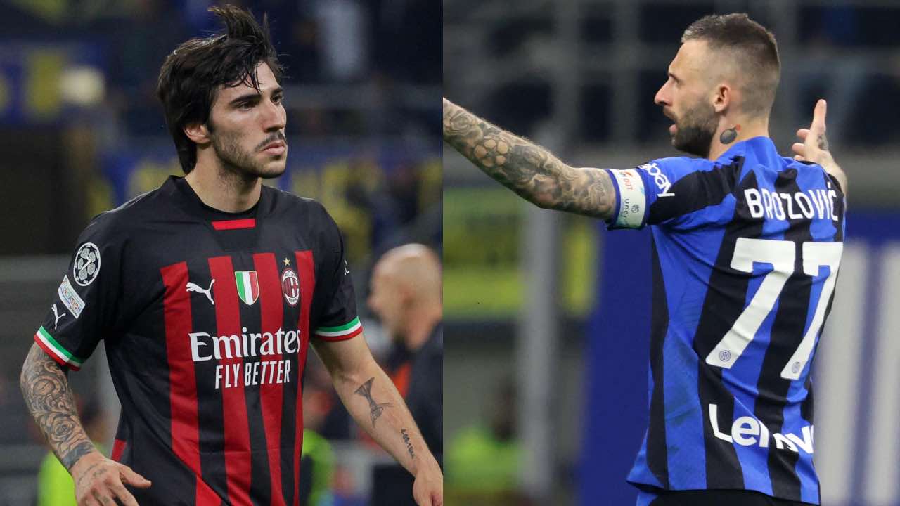 Sandro Tonali e Marcelo Brozovic