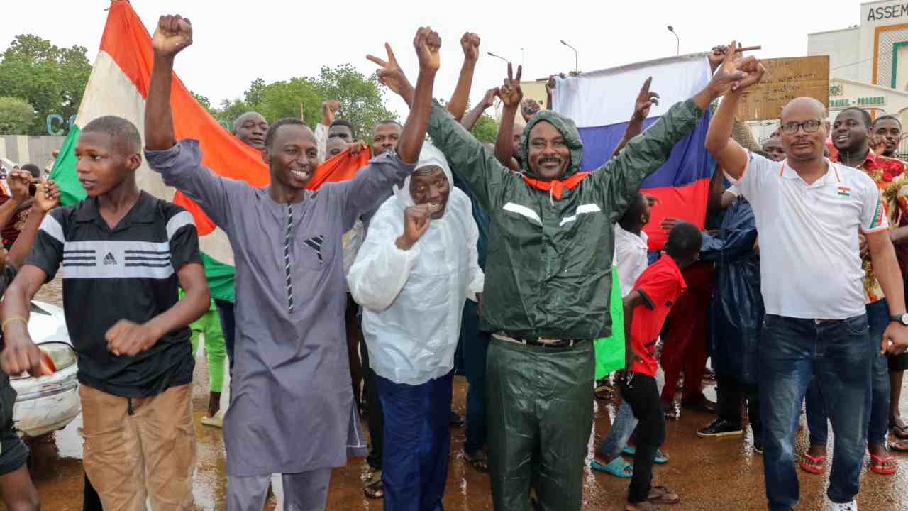 Sostenitori del colpo di Stato in Niger