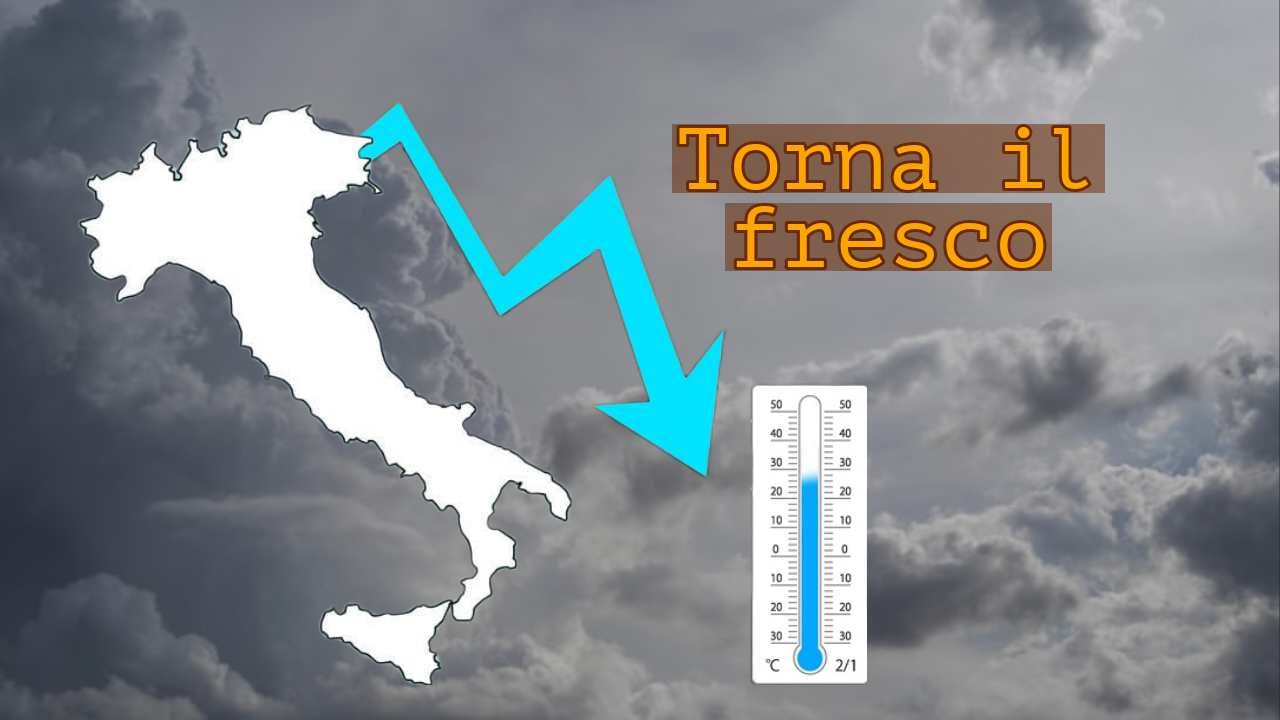 Addio al caldo, torna il fresco in Italia