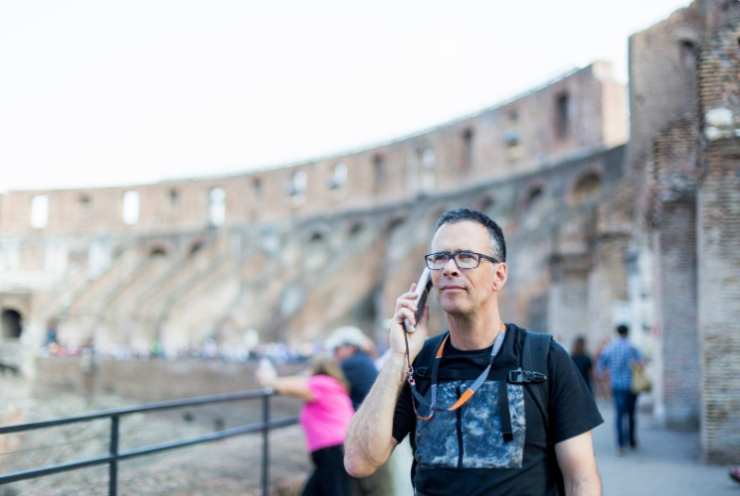 turista colosseo