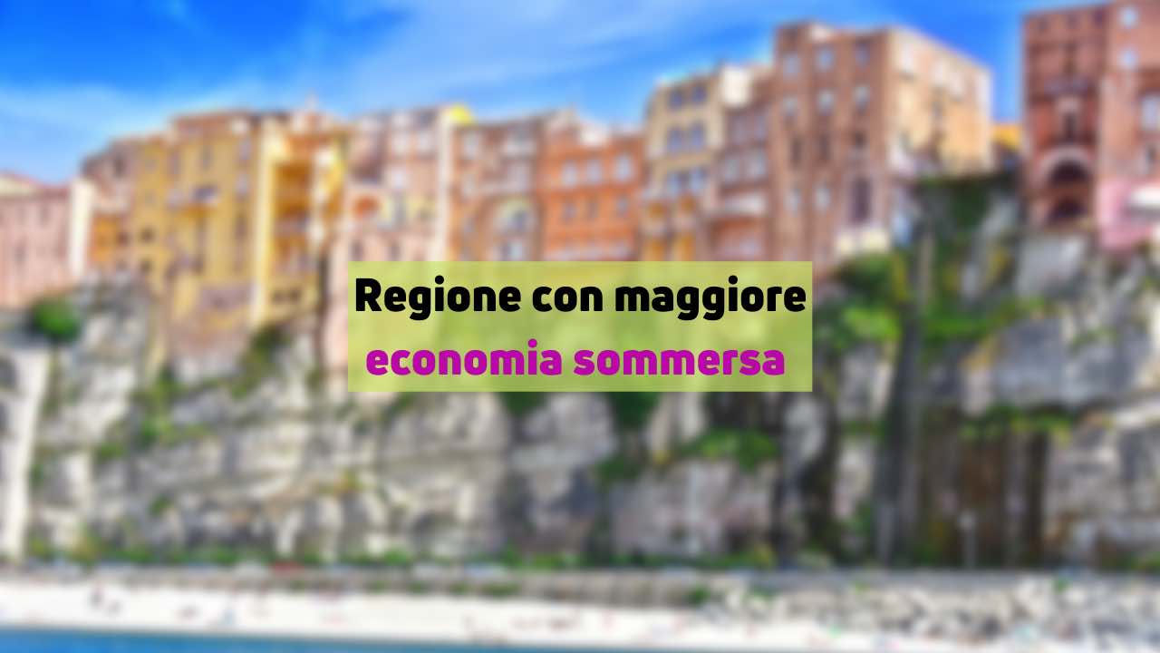 regione maggiore economia sommersa