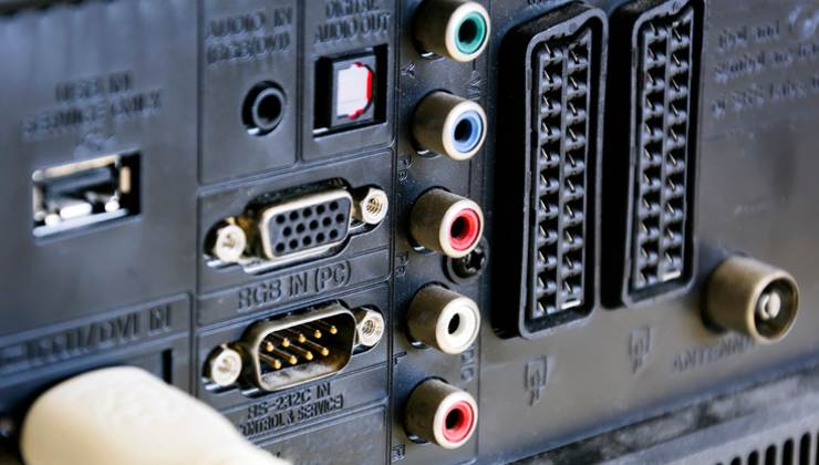 Pannello posteriore della tv