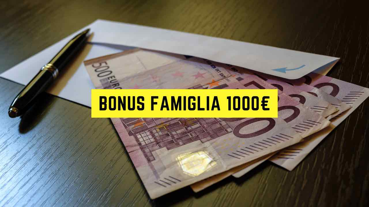 Bonus famiglia 1000 euro