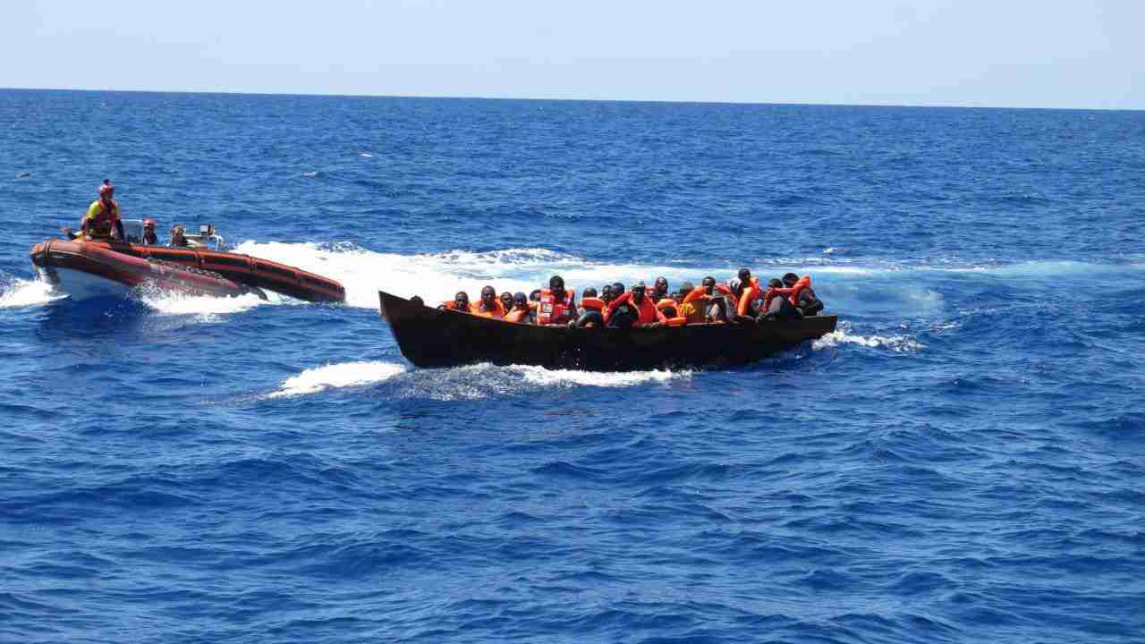 Imbarcazione migranti e soccorsi