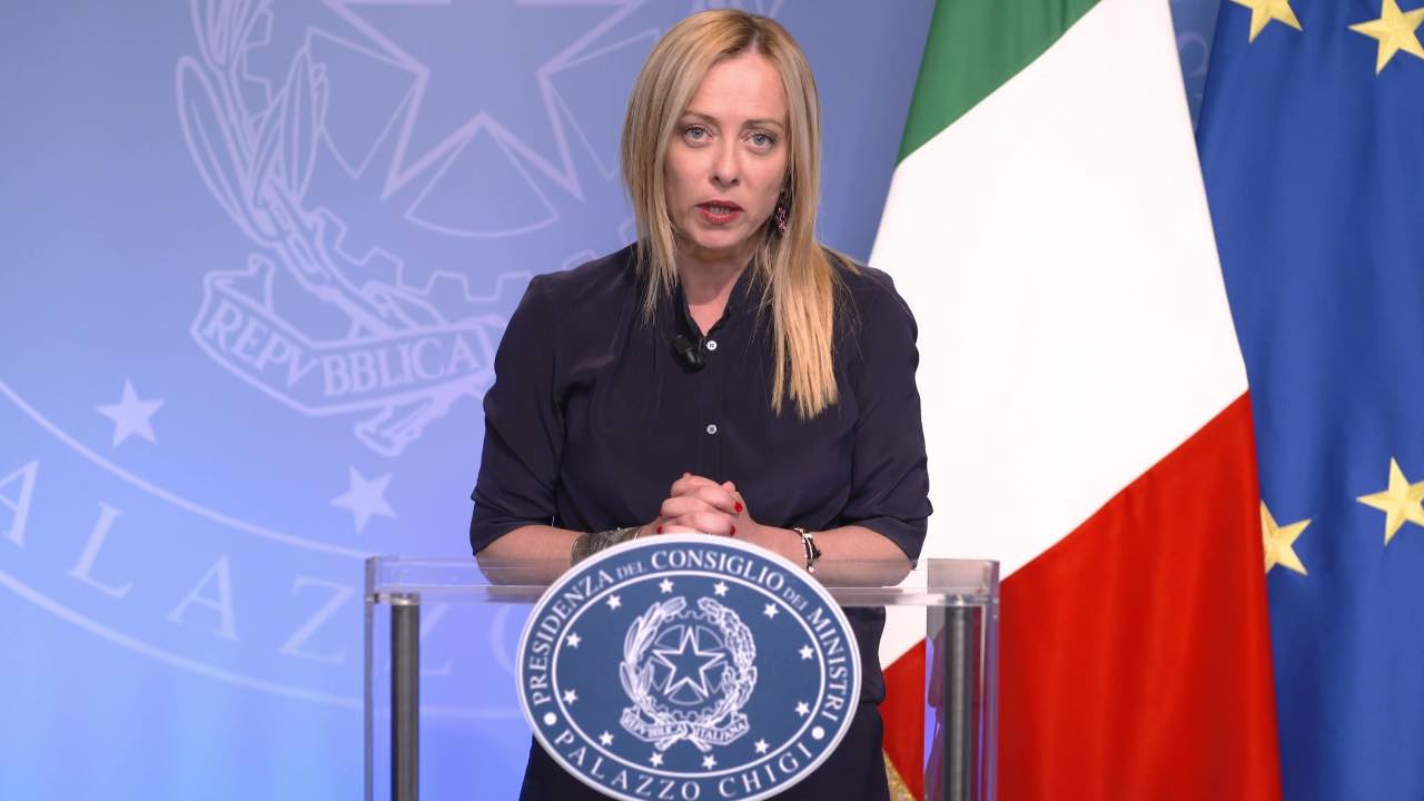 La premier Giorgia Meloni