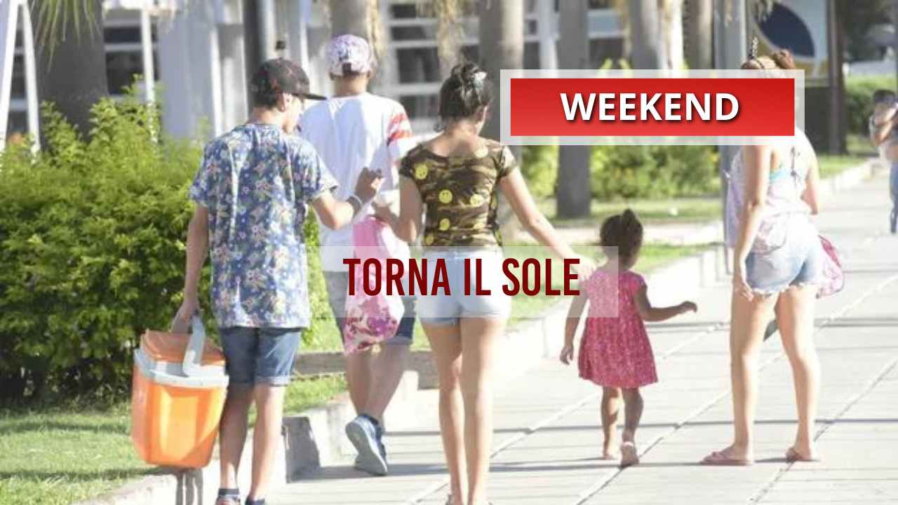 Sole nel weekend