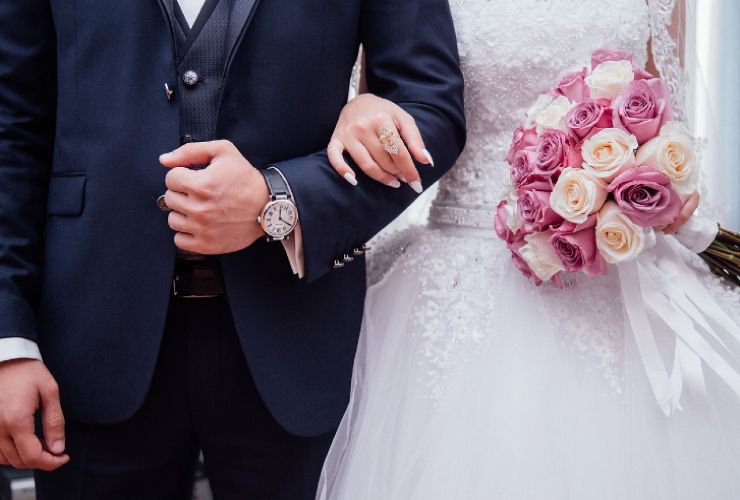 Sposi il giorno del matrimonio