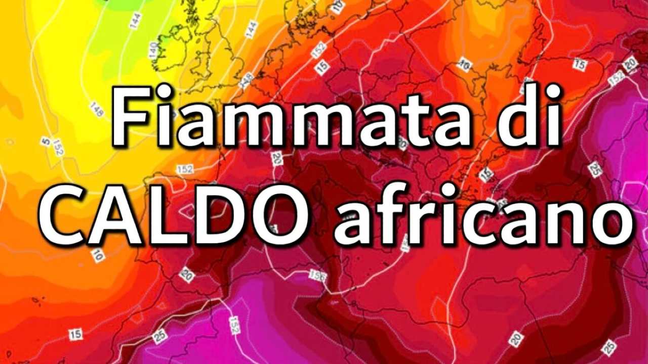 Meteo, caldo africano