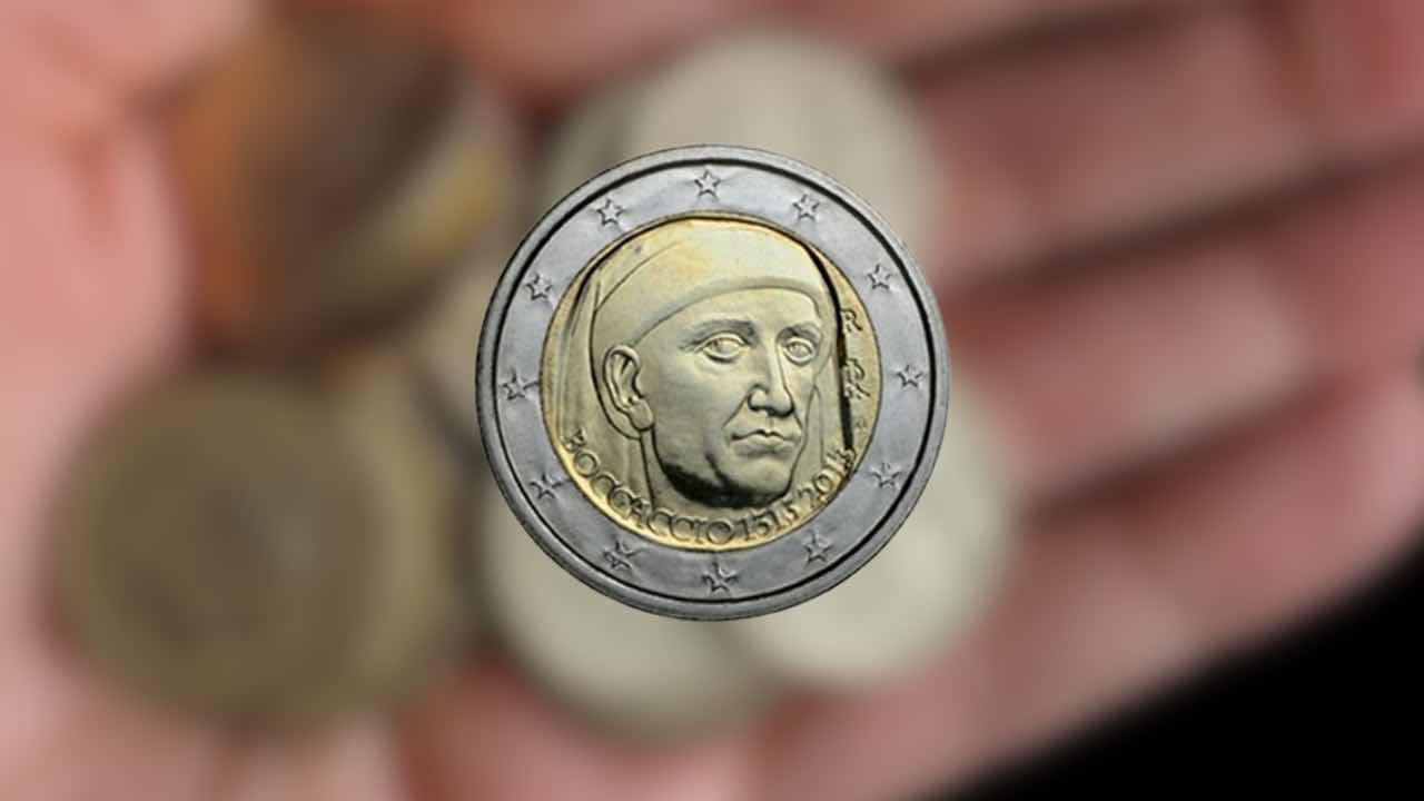 moneta con Boccaccio