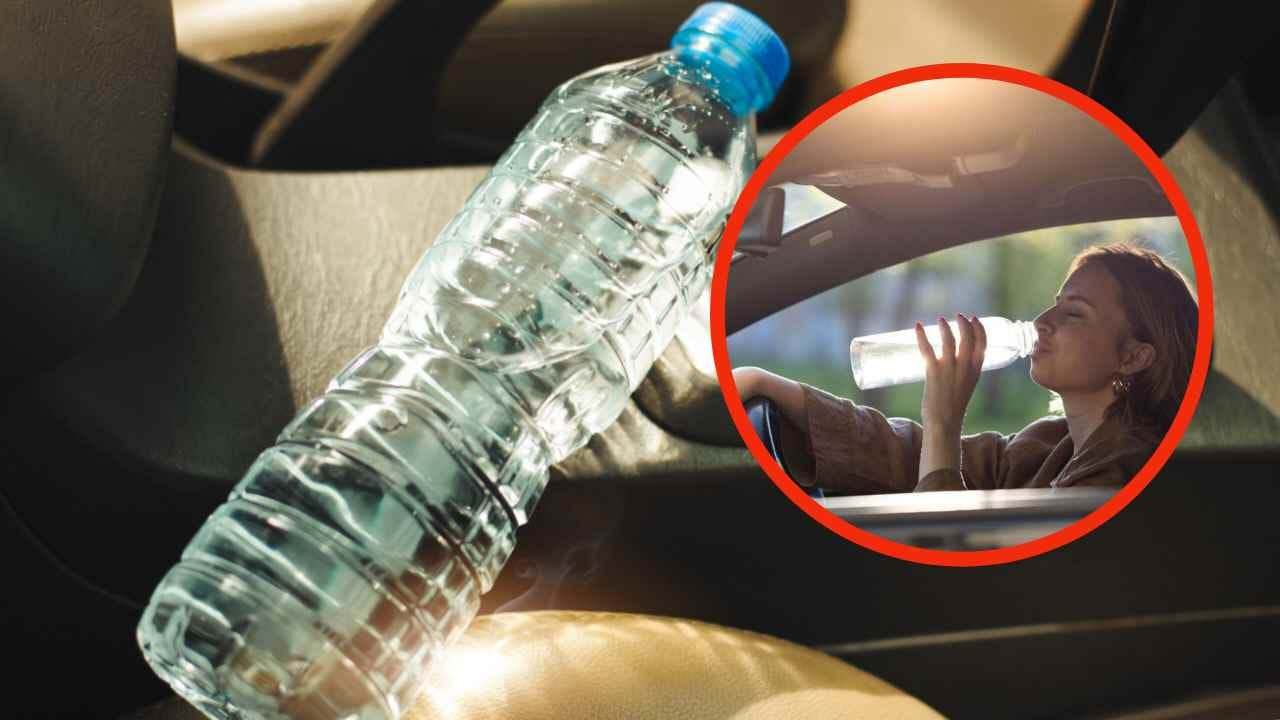 Acqua in macchina sotto al sole