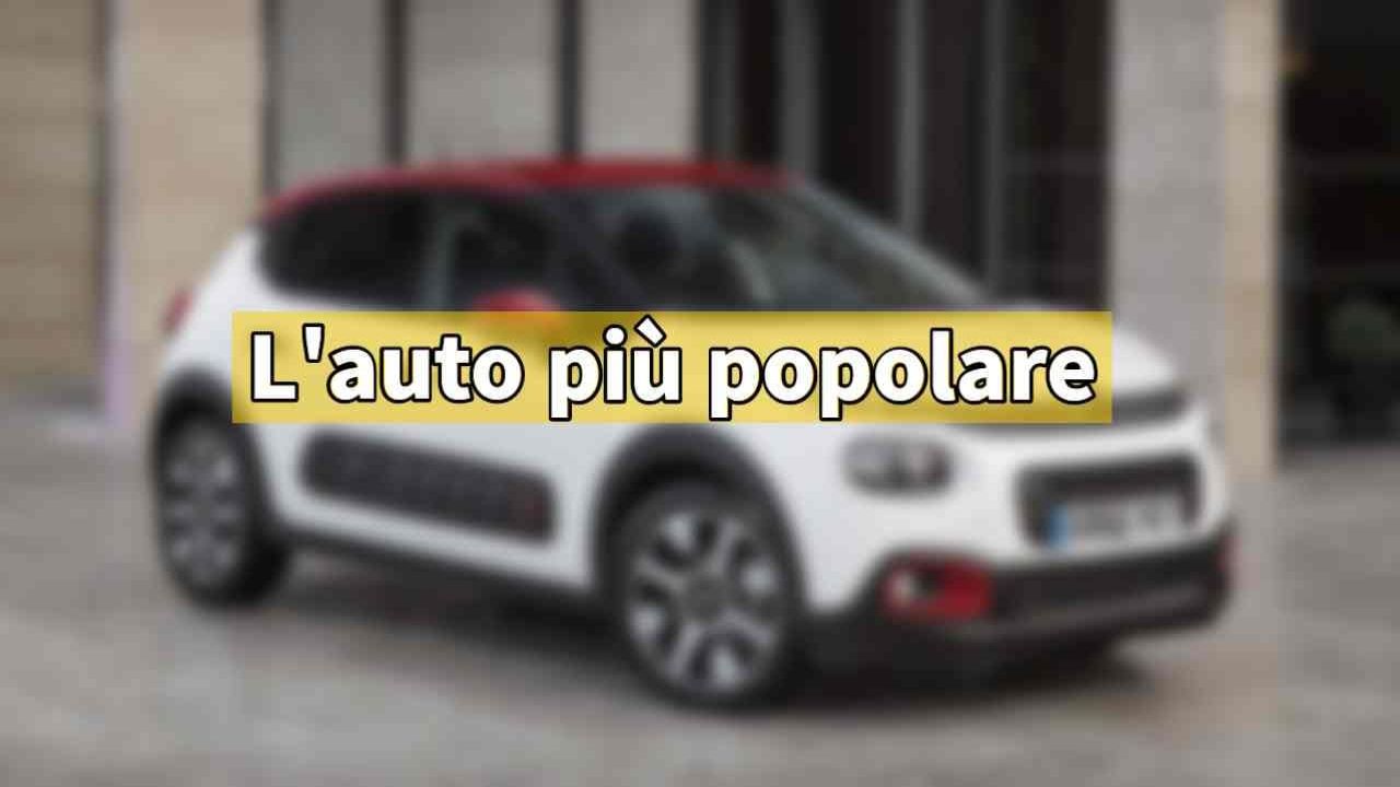 L'auto più popolare in Italia